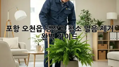 포항 오천읍 냉장고 청소✨ 얼음 제거 완벽 가이드 🧊